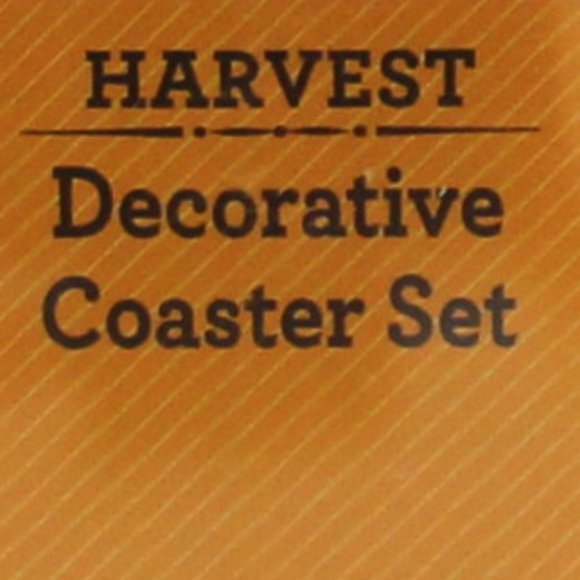 Harvest way to celebrate Decorative Coaster Set 4.25" x 4.25" Round Shape - Picture 5 of 9